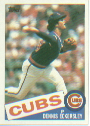 1985 Topps Baseball Cards      163     Dennis Eckersley